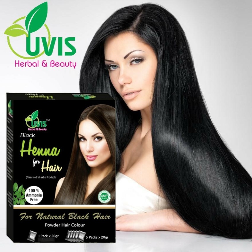 Organic Black Henna Hair Color 150 Grams #37407 | Buy Henna Mehndi Online
