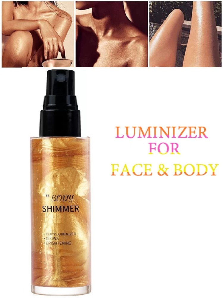 Yuency Gold Illuminator face & body shine Spray Highlighter - Price in  India, Buy Yuency Gold Illuminator face & body shine Spray Highlighter  Online In India, Reviews, Ratings & Features