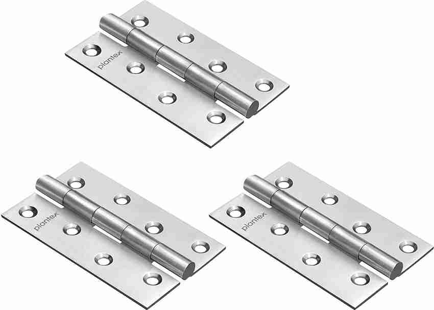 Plantex Heavy Duty Stainless Steel Door Hinges 4 inch x 14 Gauge 2