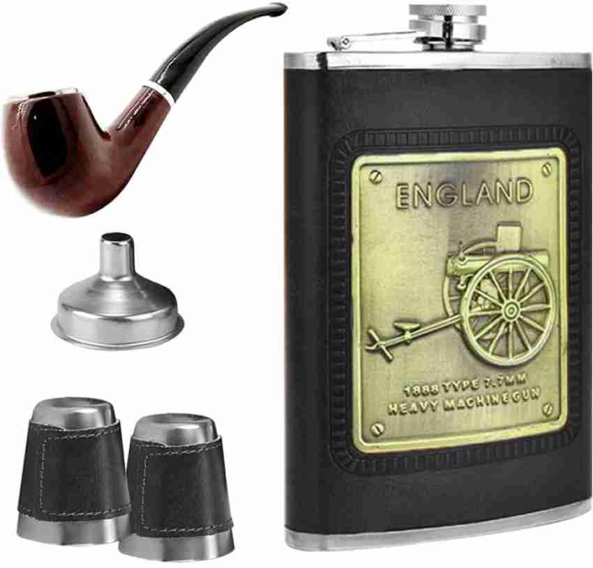 AirMount ™HP-1150 Hip Flask Bar Set with 1 Funnel, 1 Cigar/Pipe and 2 Shots  Glass 5 - Piece Bar Set Price in India - Buy AirMount ™HP-1150 Hip Flask Bar  Set with