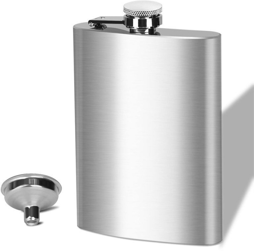 Matte Black Hip Flasks for Liquor 8 Oz & 12 Oz Stainless Steel