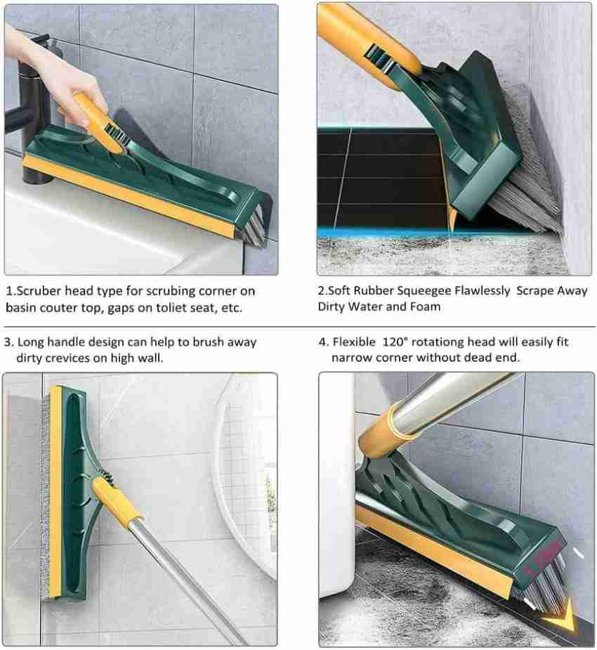 1pc 3-in-1 Plastic Cleaning Brush For Household Cleaning Grooves, Bathroom  And Floor Crevice Cleaning