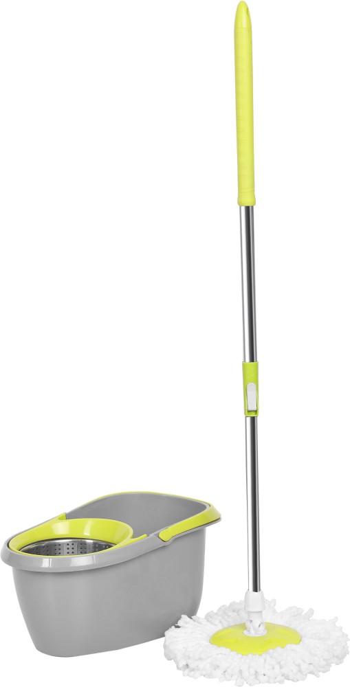 Qozent Household Mop Automatic Spin Mop Cleaning and drying mop(With 2  Refill) Wet & Dry Mop Price in India - Buy Qozent Household Mop Automatic  Spin Mop Cleaning and drying mop(With 2