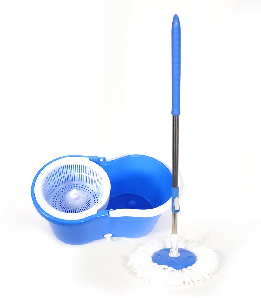 Qozent Household Mop Automatic Spin Mop Cleaning and drying mop(With 2  Refill) Wet & Dry Mop Price in India - Buy Qozent Household Mop Automatic  Spin Mop Cleaning and drying mop(With 2