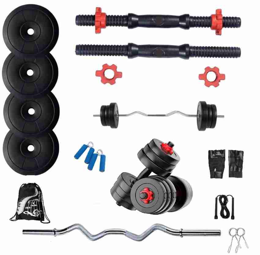 BodyFit 100kg Weight Plates, Fitness Exercise Set, Home Gym Set