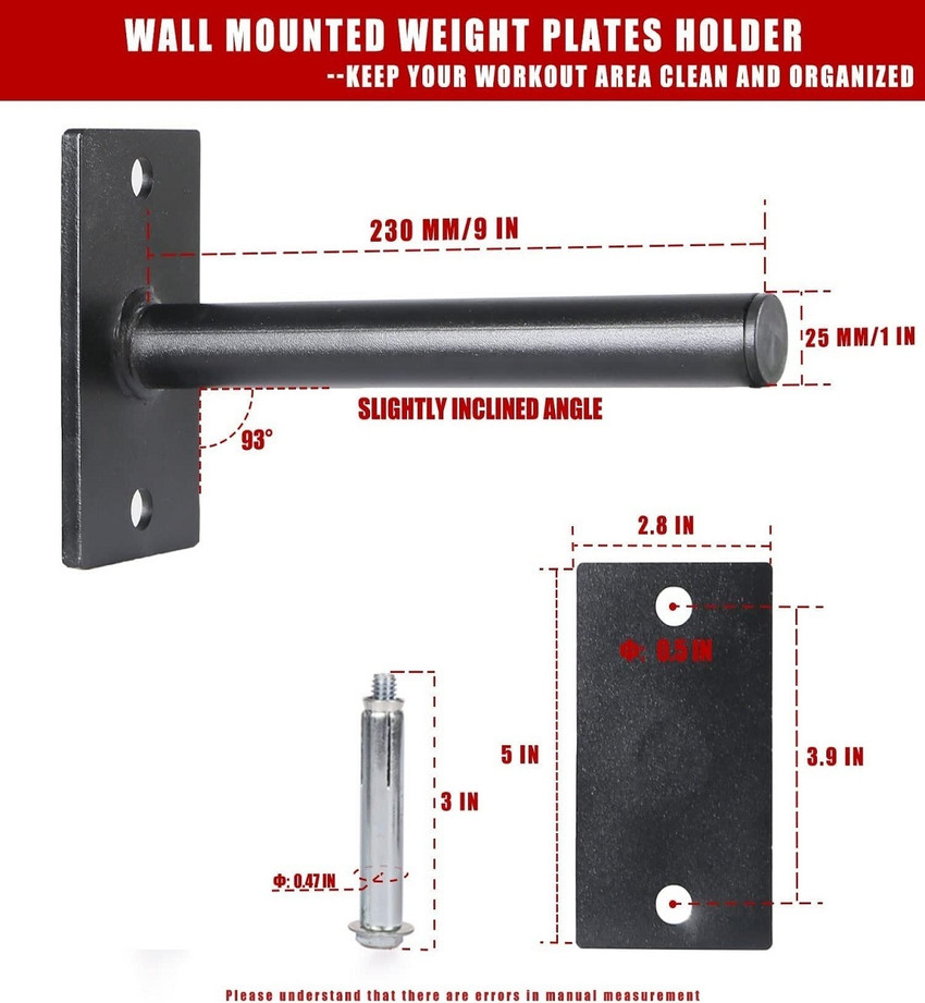 IRIS 60 kg Wall Mounted Weight Plate Storage Rack for 1 Inch Plates Home Gym Combo Price in India Buy IRIS 60 kg Wall Mounted Weight Plate Storage Rack for 1 Inch Plates