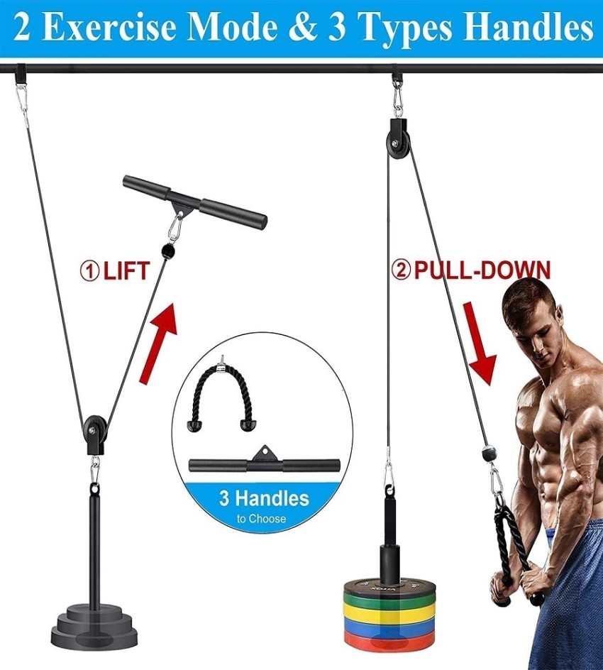 Pulley exercise system hot sale