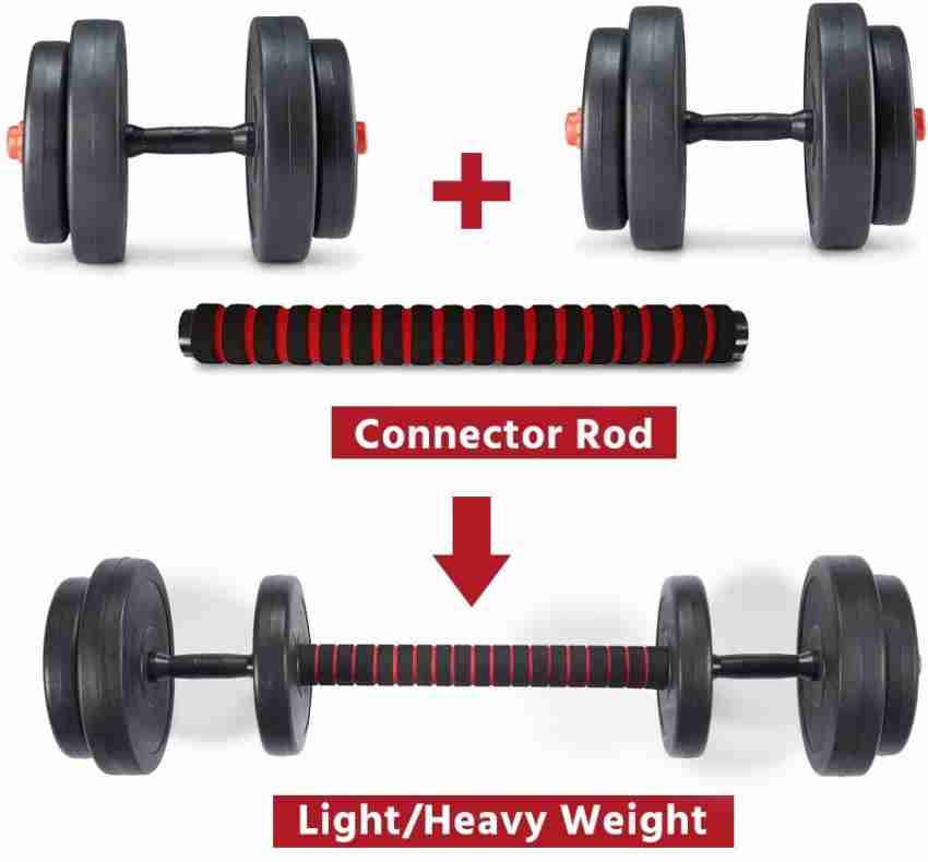 BODYFIT Total Gym Kit Combo 20 Kg Weight Plates Dumbbell Set Home
