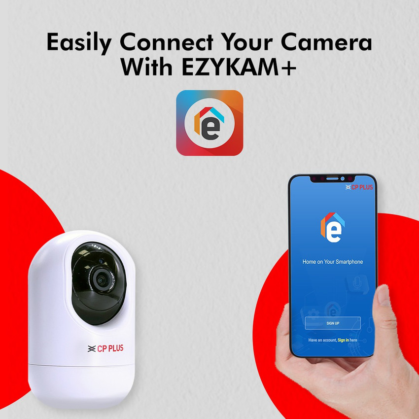 CP PLUS E 24A FULL HD Wi Fi PT Camera with 360 Degree and Google