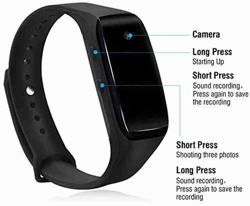 Garundropsy Spy Wrist Watch Cam HD 1080p Recorder Video Audio
