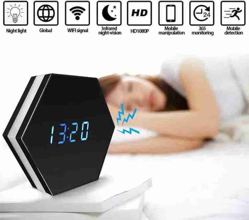 Hidden Camera Clock,Spy Camera HD 1080P Wireless Hidden WiFi Clock,Nanny store cam Hid