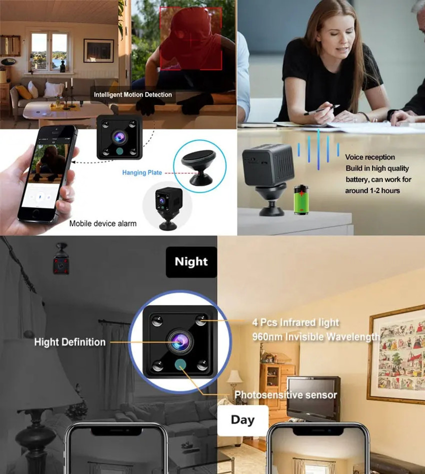 Spy cctv camera with recording top