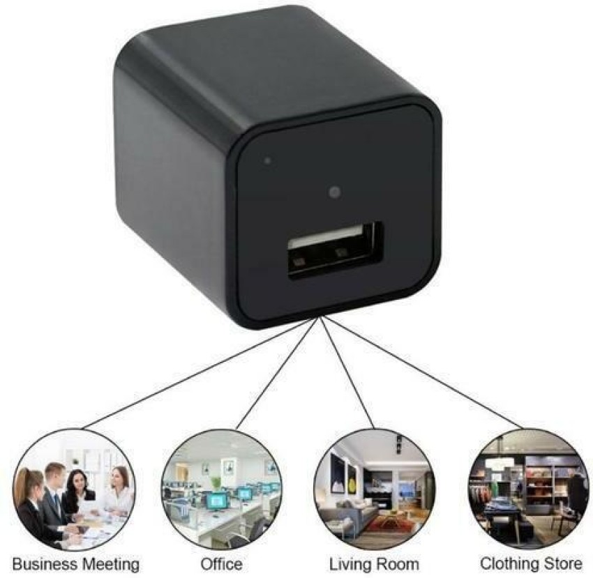 Wifi 1080p mini usb store wall charger spy camera