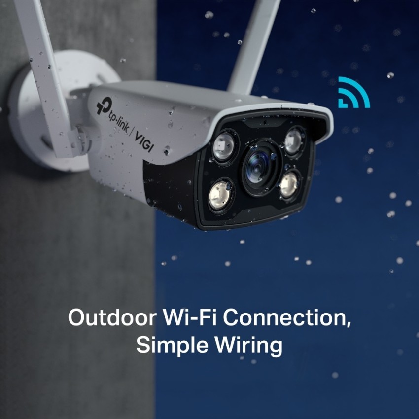 TP-Link VIGI C340-W (4MP) Outdoor Full-Color Wi-Fi Bullet Network Camera,  H.265+ Security Camera Price in India - Buy TP-Link VIGI C340-W (4MP)  Outdoor Full-Color Wi-Fi Bullet Network Camera, H.265+ Security Camera  online