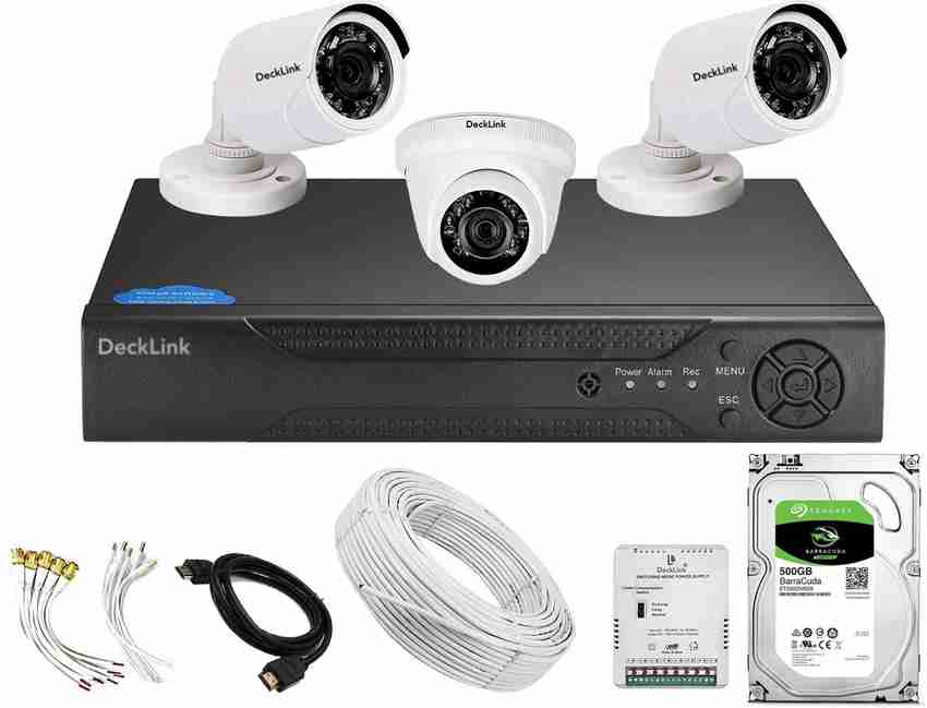 DeckLink 2.4 MP 1080p CCTV Camera Set with 500GB HDD 20 Days