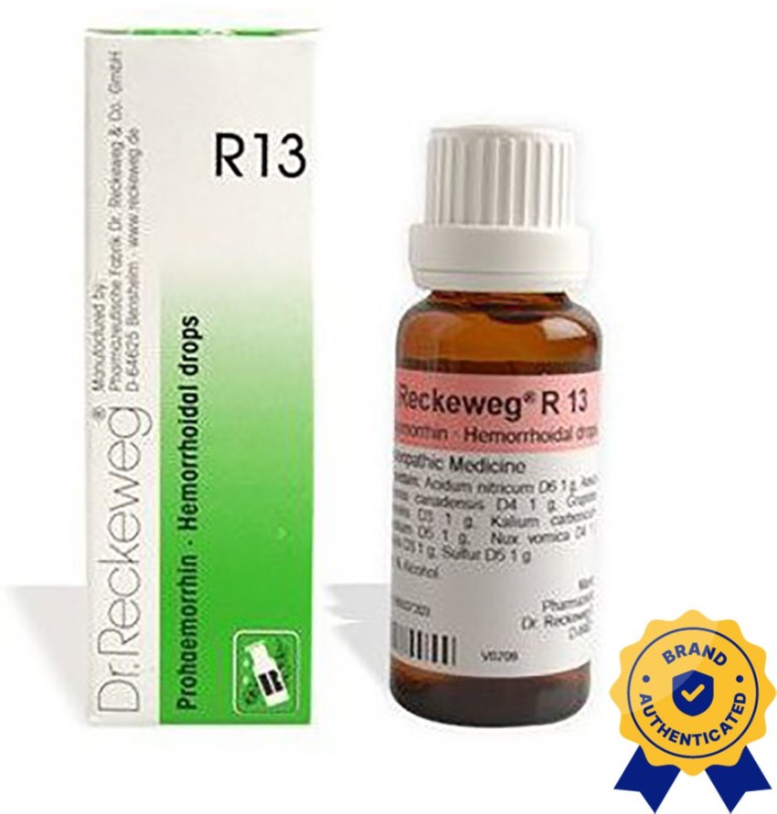 Dr. Reckeweg R13 Hemorrhoidal Drops Price in India Buy Dr