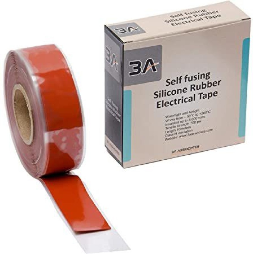3a associates Zweck Tape  Self Fusing Silicone Red 3 meters Car