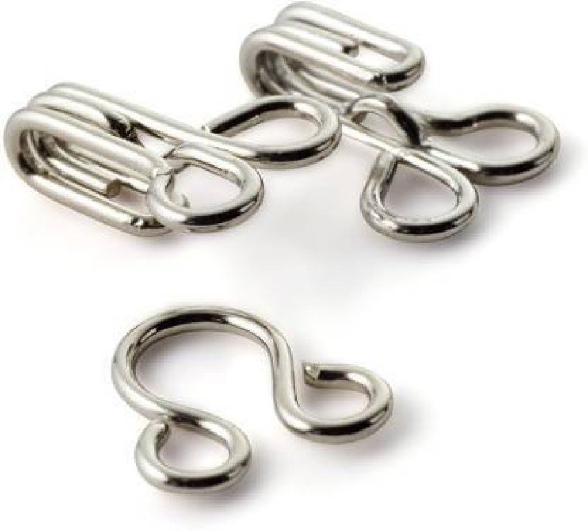 snehatrends Combo Bra Hooks and Eyes Clothing Sewing Pack of 100 Sets  Silver Hook Eye