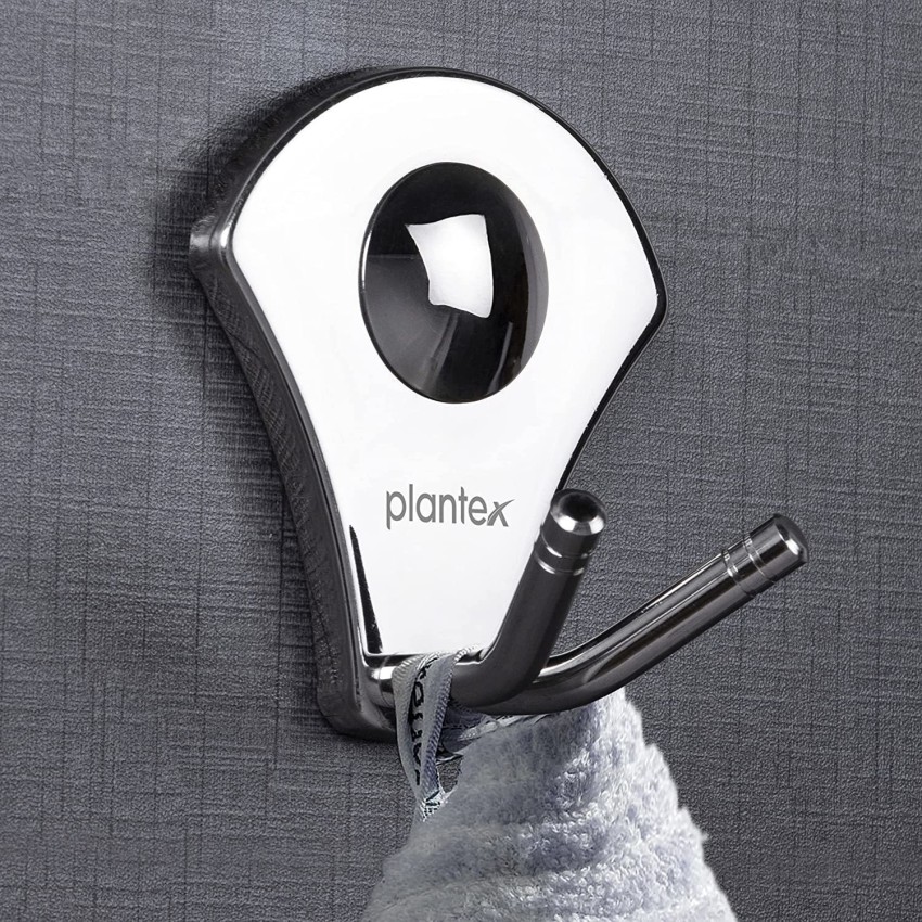 Plantex Royal Stainless Steel Robe Hook Cloth-Towel Hanger