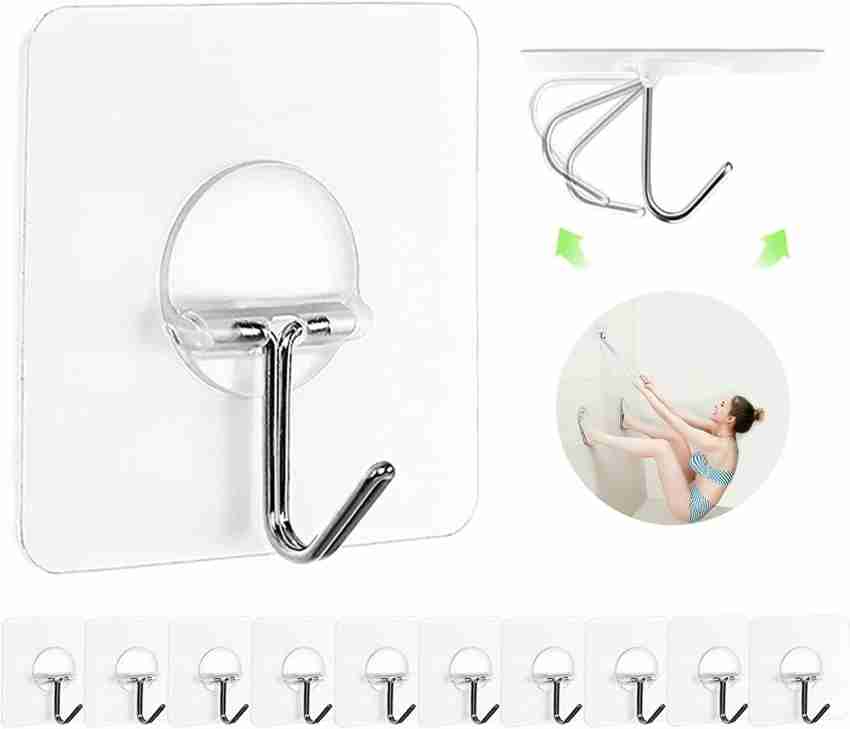 Adhesive Hooks For Hanging Heavy Duty Wall Hooks 22 Lbs Self - Temu