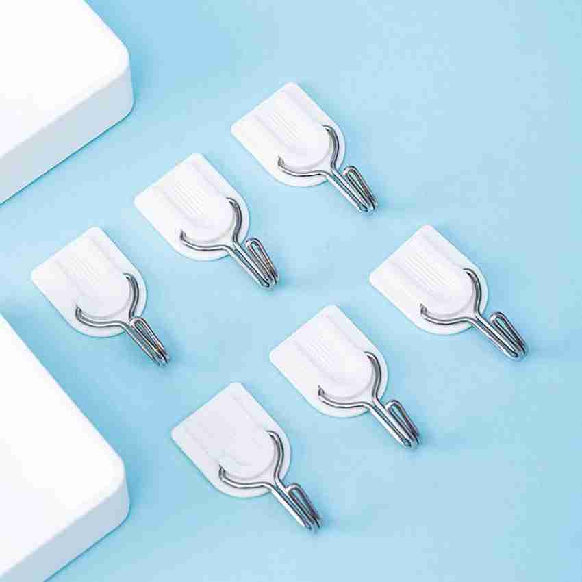 SUKHAD Wall Hooks Hanger with Self-Adhesive Sticker, Plastic, White Hook  1 Price in India - Buy SUKHAD Wall Hooks Hanger with Self-Adhesive Sticker, Plastic