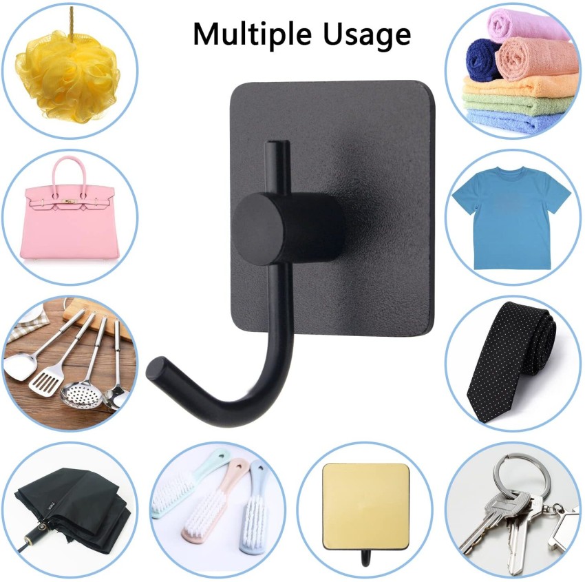 Adhesive Hooks Heavy Duty Wall Hooks Stainless Steel Waterproof