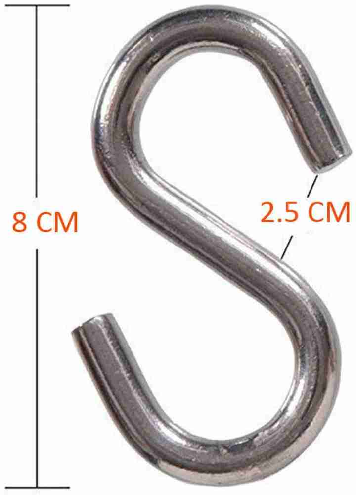Pardzworld S Hooks [MS] Size 8Cm / 3 Inch Anti Rust for Kitchen Wardrobe  Bathroom Pack of 6 Hook 6 Price in India - Buy Pardzworld S Hooks [MS] Size  8Cm /