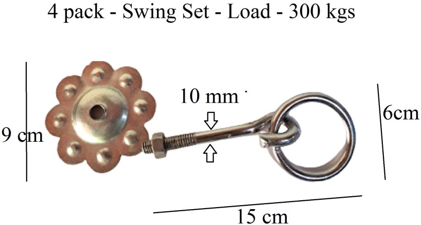 LAXMI Garden Jhula Swing Accessories- 4 Rod Hook 2 Price in India