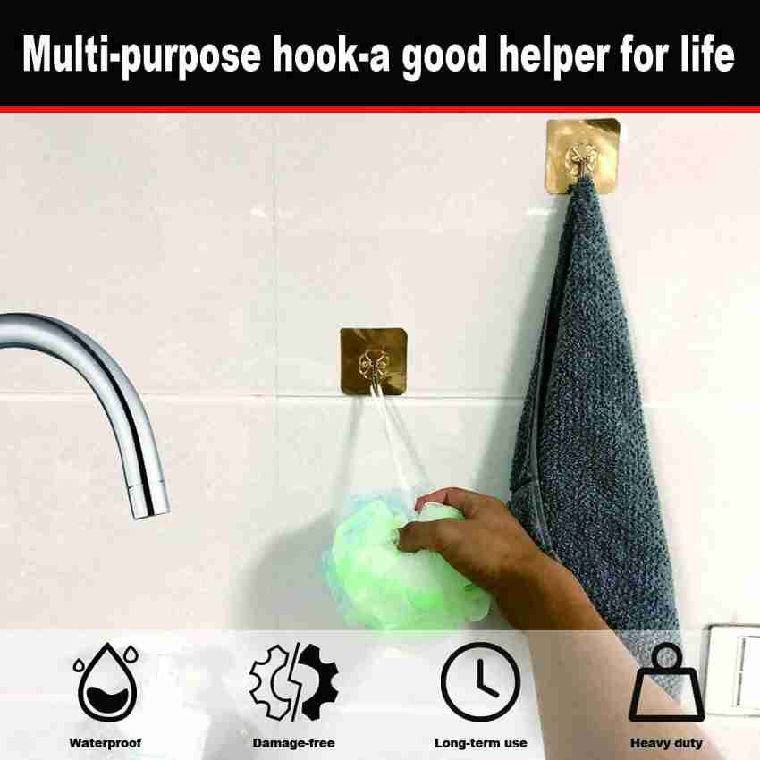 Mobfest ® 16 Pcs Self Adhesive Wall Sticky Hooks for Kitchen Hanging  Capacity 3 KG Max. Hook 16 Price in India - Buy Mobfest ® 16 Pcs Self  Adhesive Wall Sticky Hooks