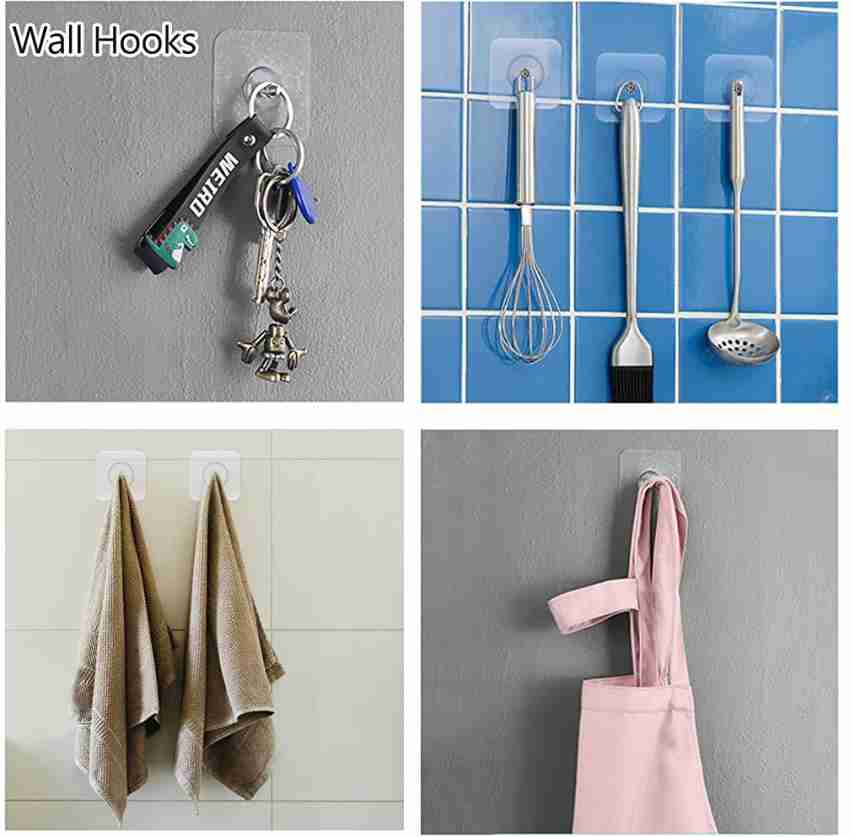 PROBEROS 20 Pcs Adhesive Wall Hooks for Hanging, Heavy Duty Screw Free  Sticker Hook 20 Price in India - Buy PROBEROS 20 Pcs Adhesive Wall Hooks  for Hanging, Heavy Duty Screw Free