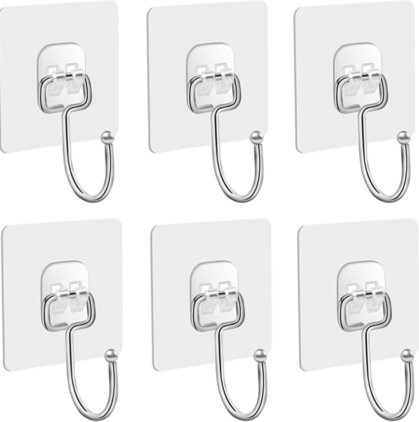 QXORE Transparent Hooks, Durable Wall Hooks, Strong Adhesive, Removable  Large Adhesive Hook 6 Price in India - Buy QXORE Transparent Hooks, Durable Wall  Hooks, Strong Adhesive, Removable Large Adhesive Hook 6 online