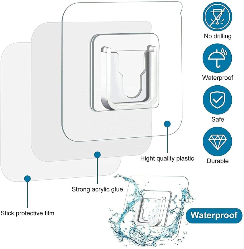 Vmiya Shower Caddy Adhesive Shower Shelf for Inside Shower Basket