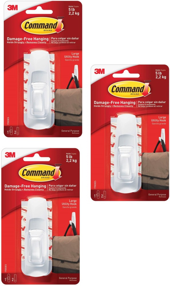 3M Command Command™ Small Wire Hooks-3 hooks, 4 strips Hook 3