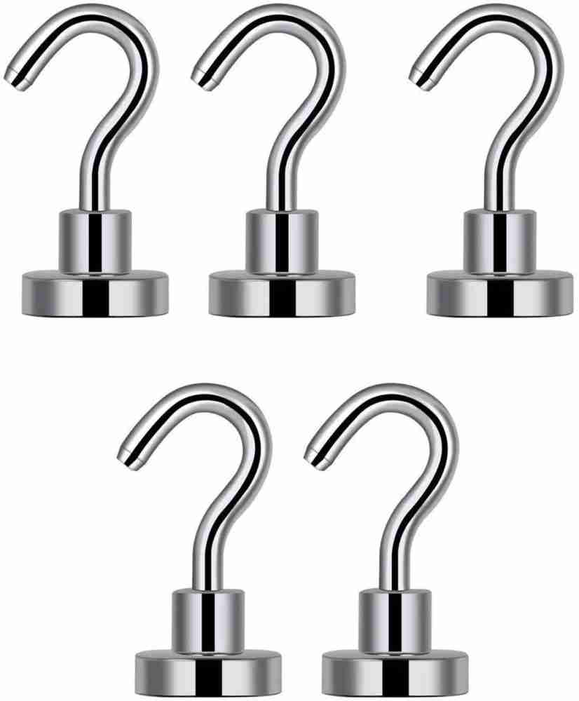 Neosmuk Magnetic Hooks Heavy Duty,100 lb Strong Magnet with Hook for  Fridge, Super Neodymium Extra Strength Industrial Hooks for Hanging,  Magnetic