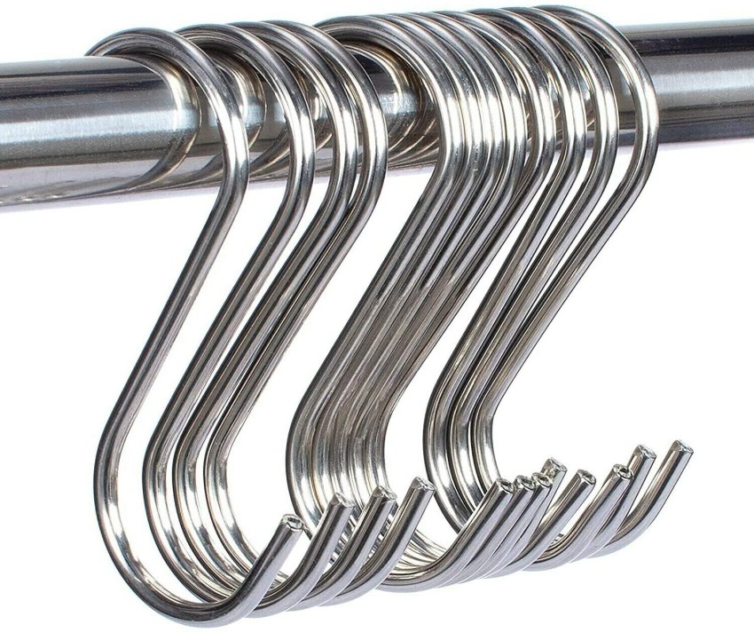 SBE Heavy Duty Metal S-Shaped Hanging Hooks (3.25 inch) 6 Pieces