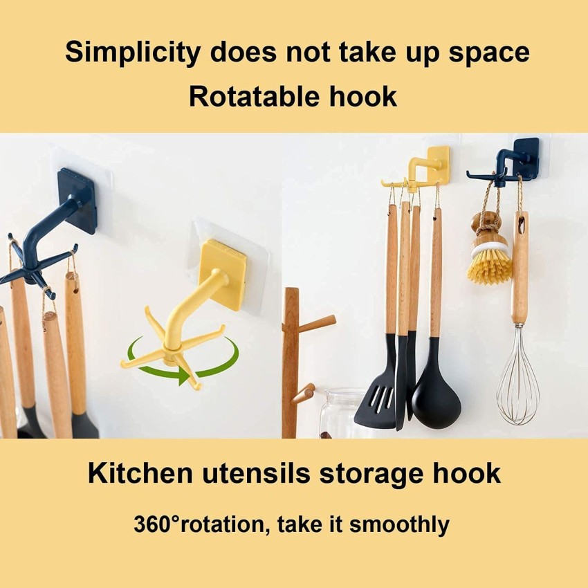 Kitchen Hook Multi-Purpose Hooks 360 Degrees Rotated Rotatable