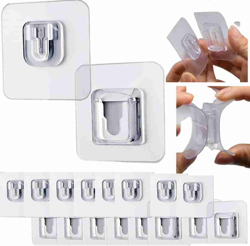BONIRY 8Pcs Double-Sided Adhesive Wall Hooks Hanger Strong Transparent Wall  Hook, 13.2lb Hook 8 Price in India - Buy BONIRY 8Pcs Double-Sided Adhesive  Wall Hooks Hanger Strong Transparent Wall Hook