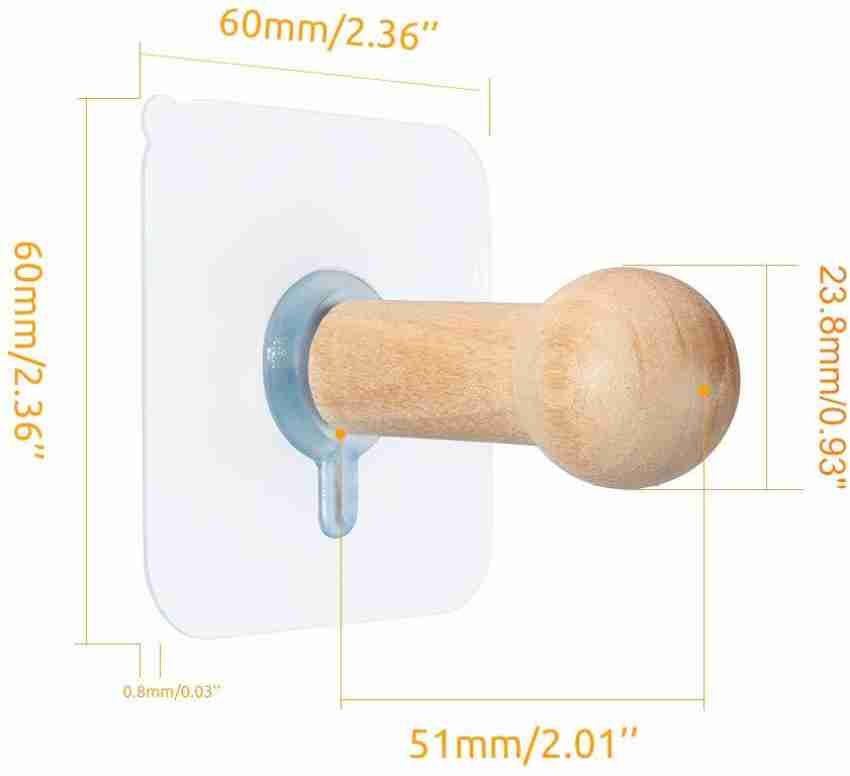 Power Up Adhesive Hooks Hat Hooks Wall Mounted Hat Hanger Wall Rack Coat  Hanging Wooden Hook 8 Price in India - Buy Power Up Adhesive Hooks Hat Hooks  Wall Mounted Hat Hanger
