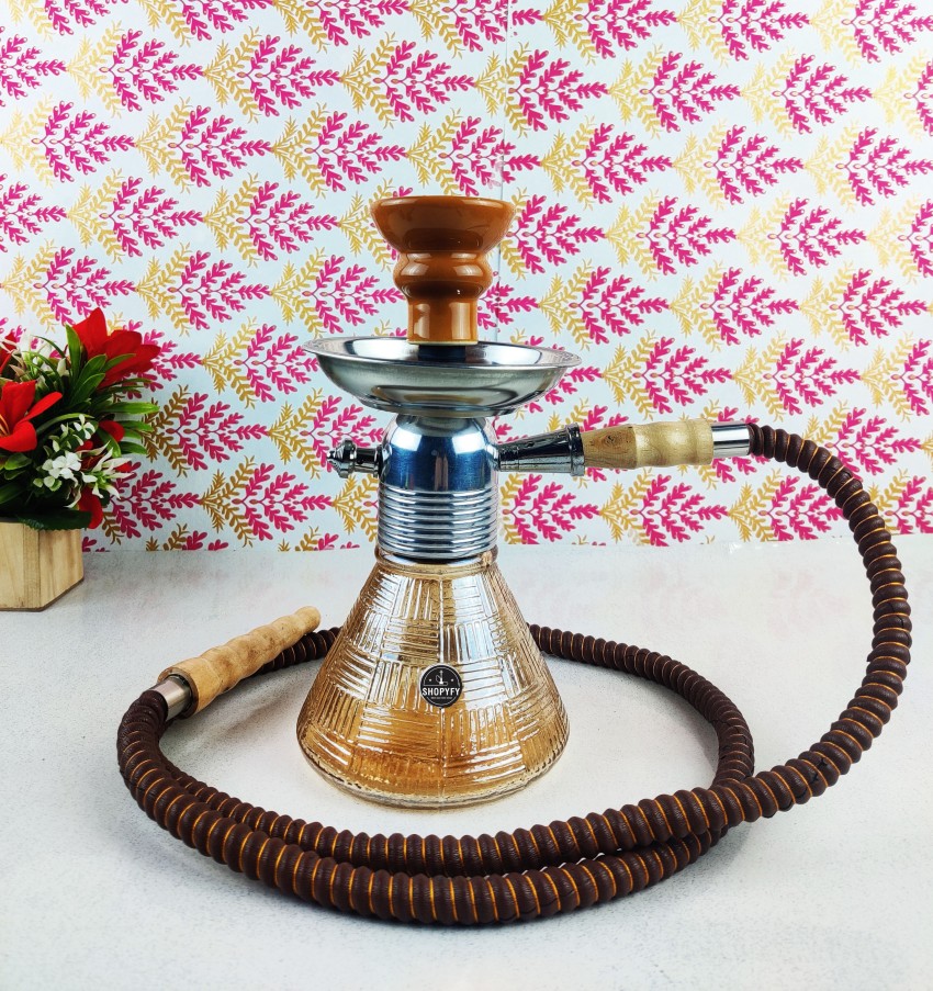 SHOPYFY Premium Russian Style Hookah For Home Decor 10 inch Glass