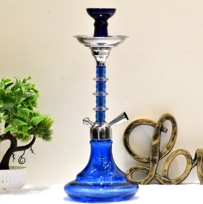 PUFF KING Hookah Pot Set Flavour Sheesha Glass Pot for Home Decor and  Refreshment 15 inch Glass Hookah Price in India - Buy PUFF KING Hookah Pot  Set Flavour Sheesha Glass Pot