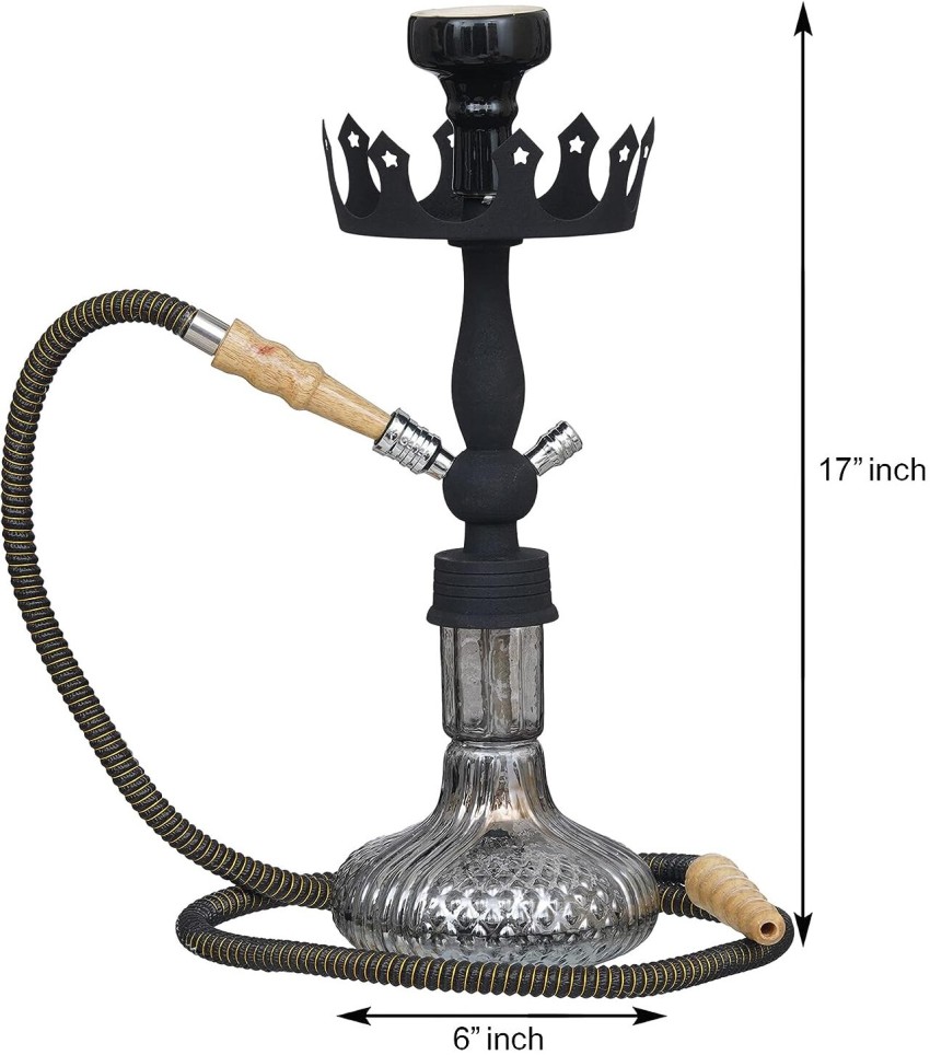 Buy JaipurCrafts Glass Hookah Set, Hookah Flavor and Discs (Blue_18 Inch X  4 Inch X 4 Inch) Online at Best Prices in India - JioMart.