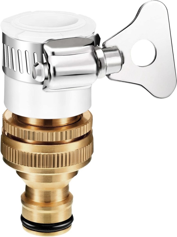 Buy Hasthip Gold Metal Small Universal Tap Connector, Pipe Connector For  Tap, Garden Hose Quick Connectors (Pack Of 4) Online at Best Prices in  India - JioMart.