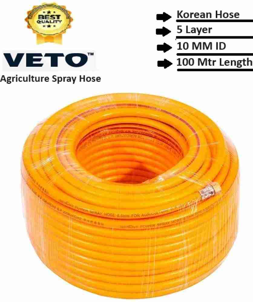 Veto Agriculture Spray 5 Layer Braided Hose Pipe with 100 Meter Length Hose  Pipe Price in India - Buy Veto Agriculture Spray 5 Layer Braided Hose Pipe  with 100 Meter Length Hose