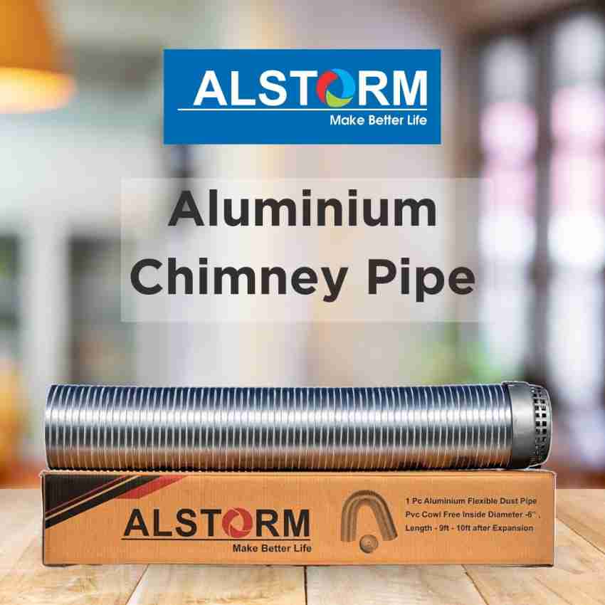 averX 10 Feet (6 Inch) Premium Chimney Aluminium Duct Pipe with Cowl Cover  Hose Pipe Price in India - Buy averX 10 Feet (6 Inch) Premium Chimney  Aluminium Duct Pipe with Cowl