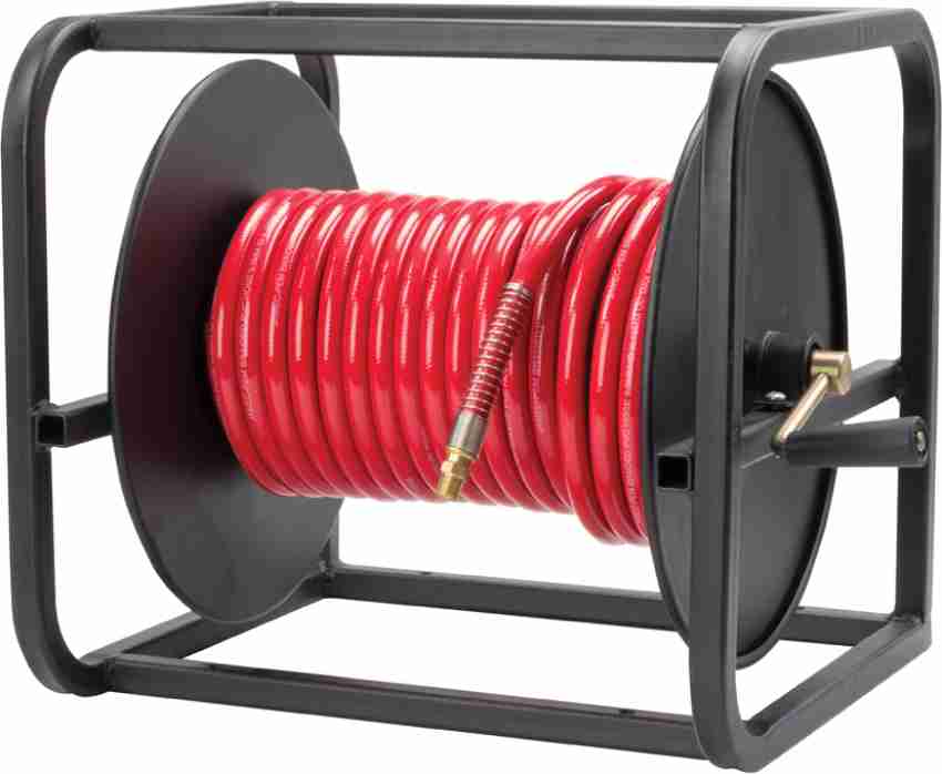 DOLPHY Steel Floor Mounted Air Hose Reel with 3/8 in. (295 FT