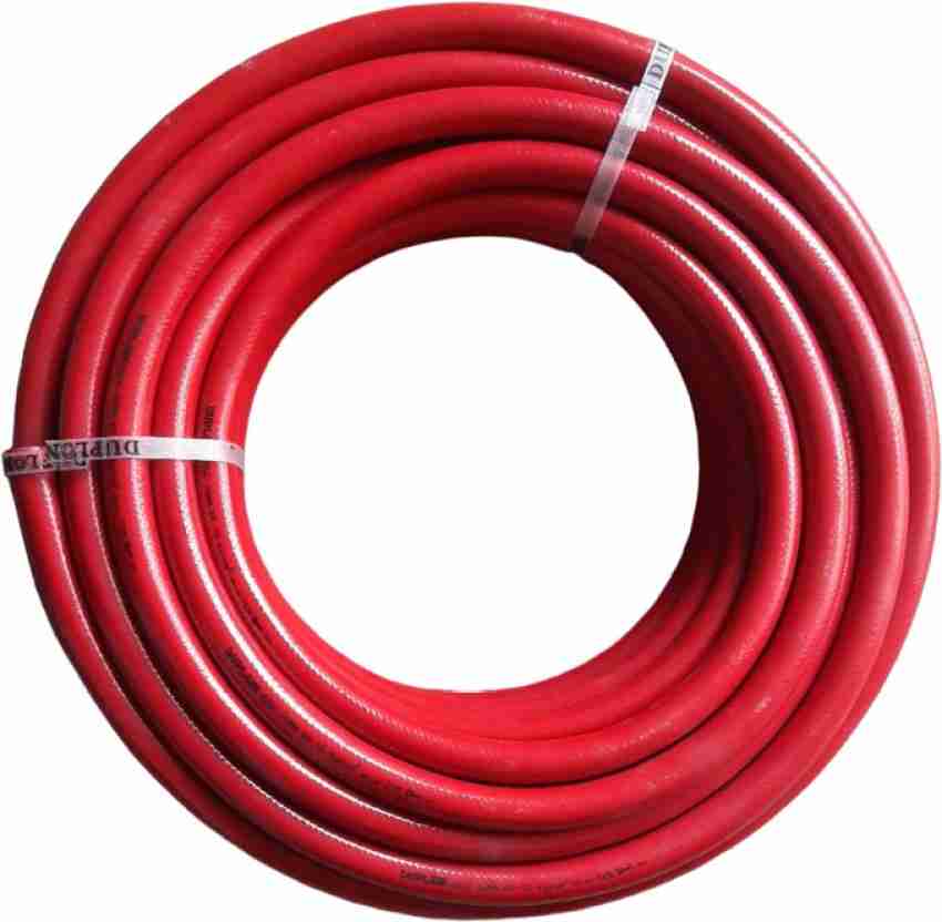 3/4 inch x 100 ft Red Rubber Air Hose with 3/4 Male