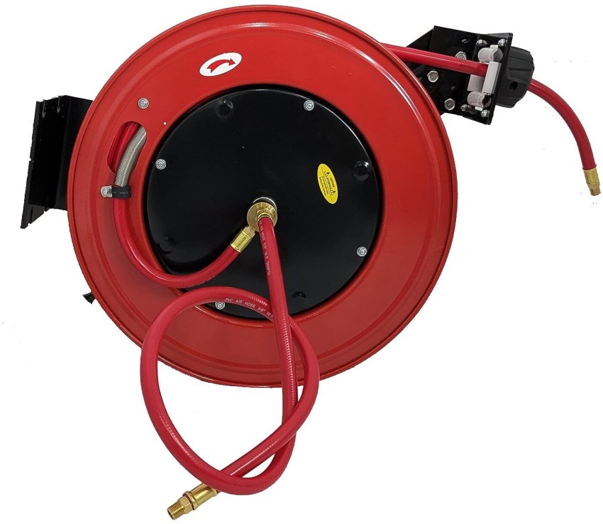 DOLPHY Retractable Air Hose Reel Enclosed with 3/8 in.x 65 FT Hybrid Air  Hose Brass Fittings, Air Compressor Hose Reel Wall Mounted, 300 PSI Hose  Pipe Price in India - Buy DOLPHY