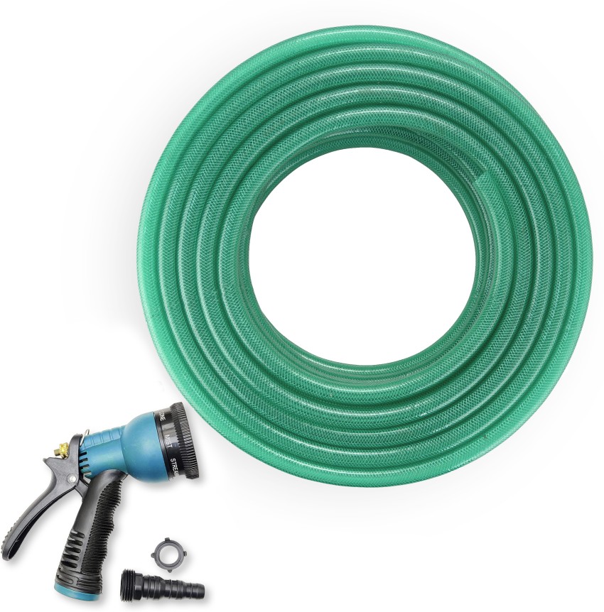 Garbnoire Premium Quality Water Pipe for car wash /WATER PIPE/ Garden PVC  Pipe - 0.5 inch / 15 meter long with hose Premium Quality Water Pipe for car  wash /WATER PIPE/ Garden