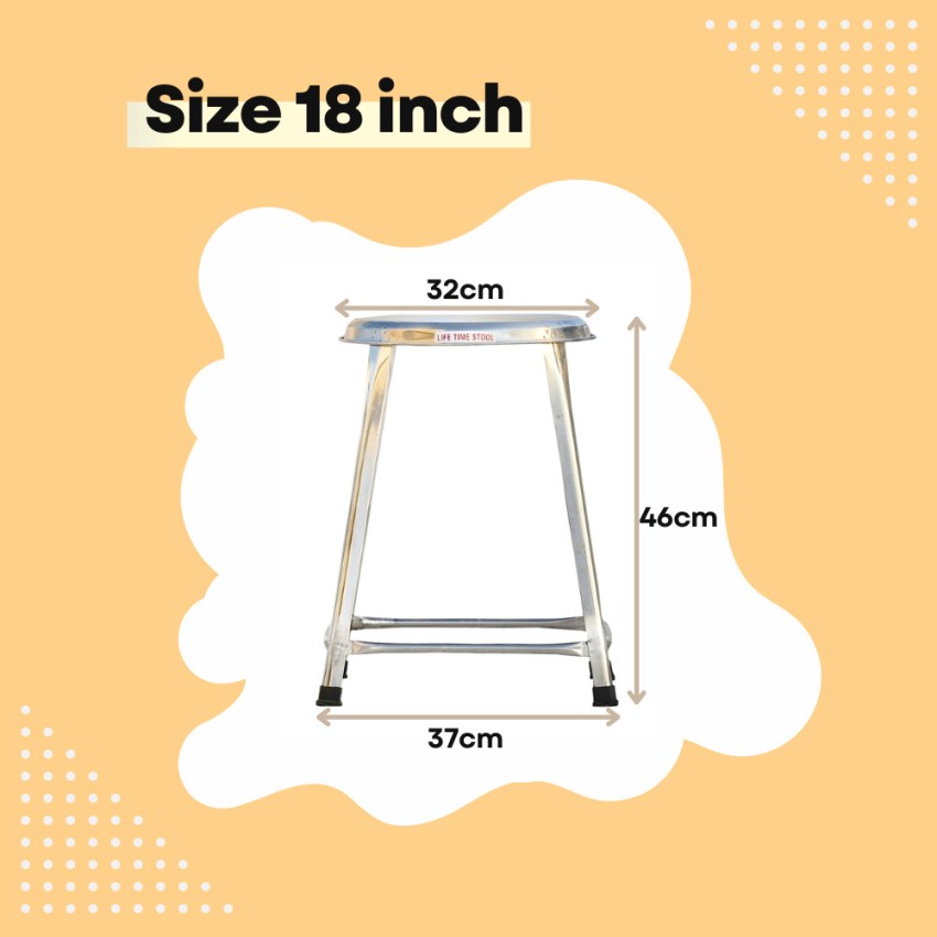 Metal deals bathroom stool