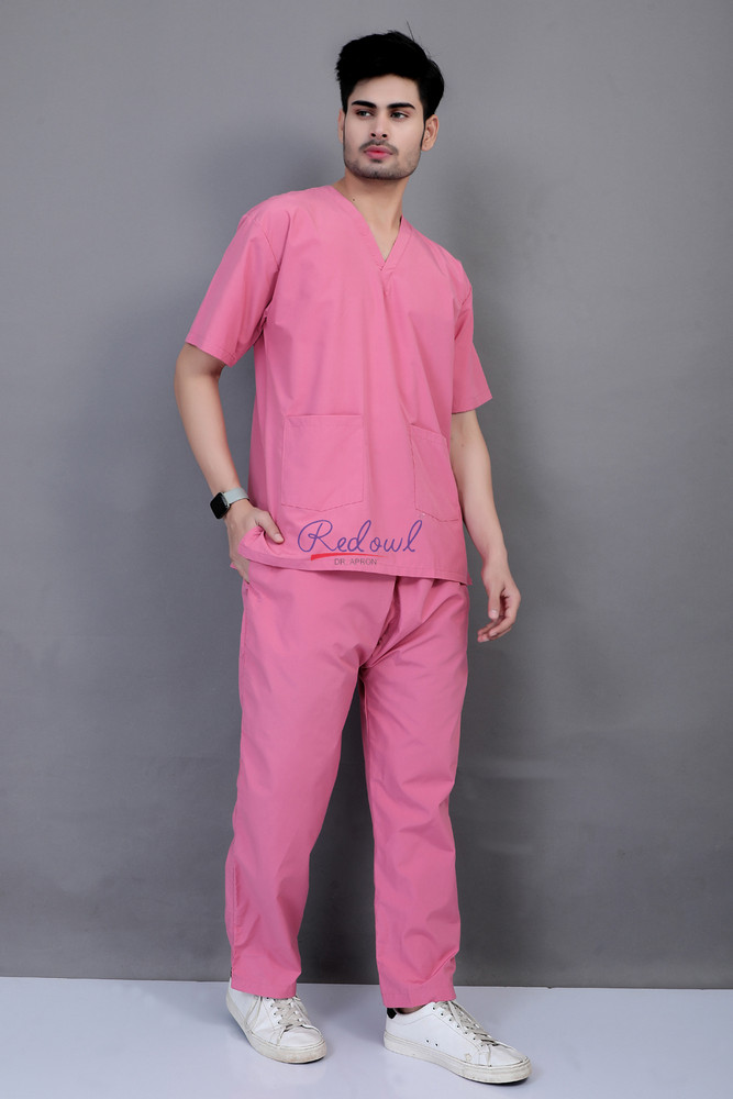 Pink scrub dress cheap